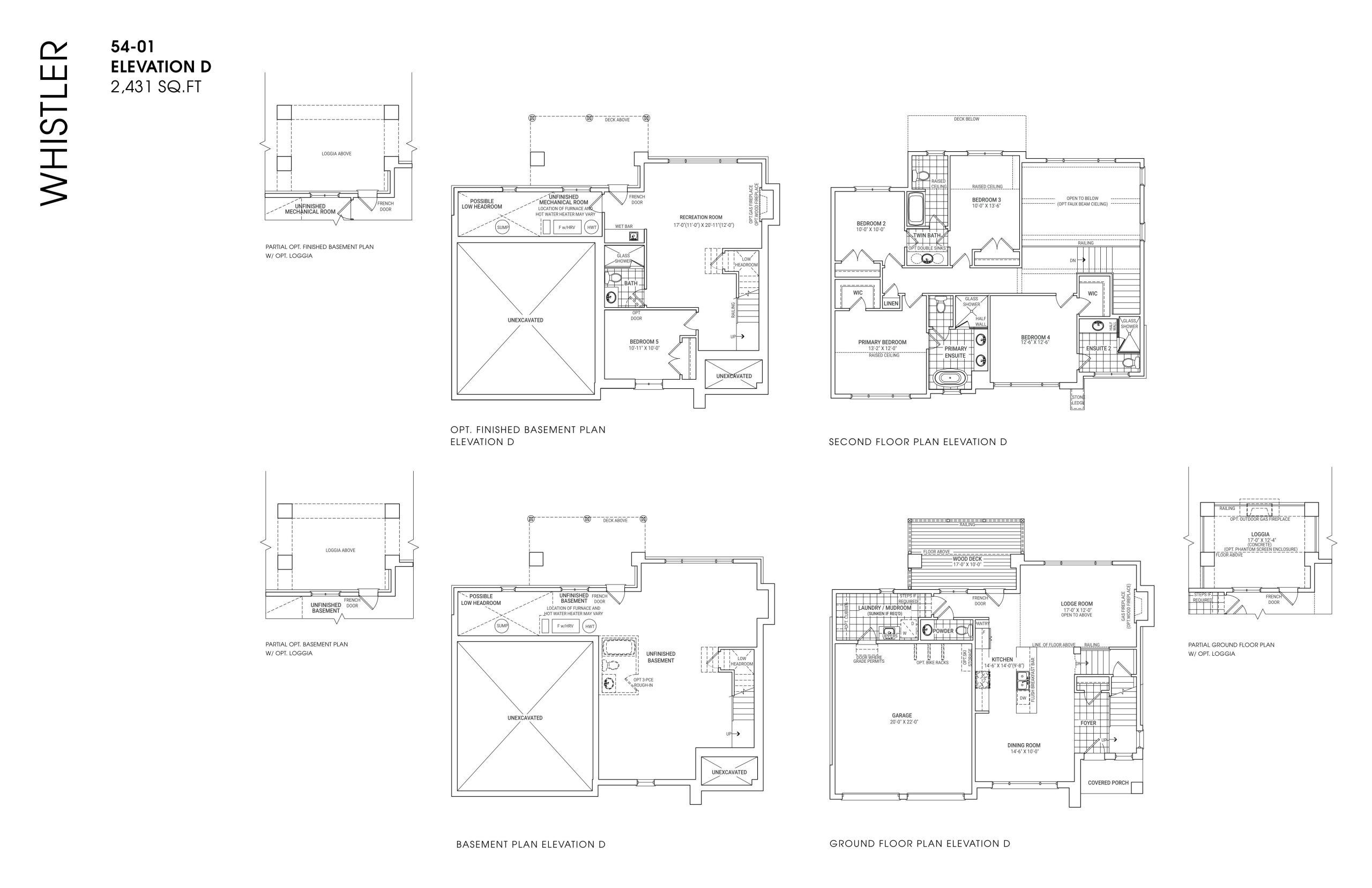 Whistler 54-01 Elevation D plan preview
