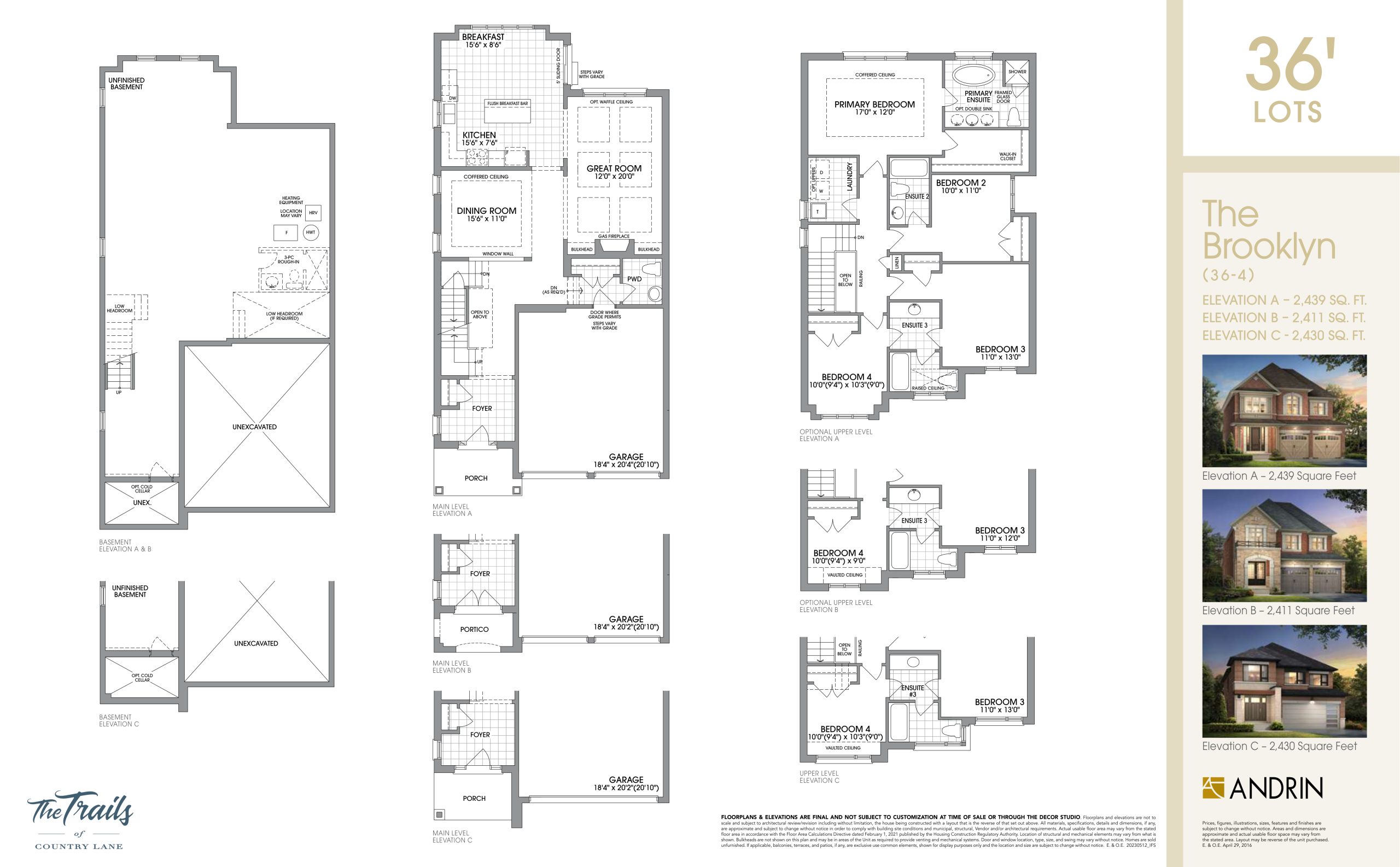 The Brooklyn 36' plan preview