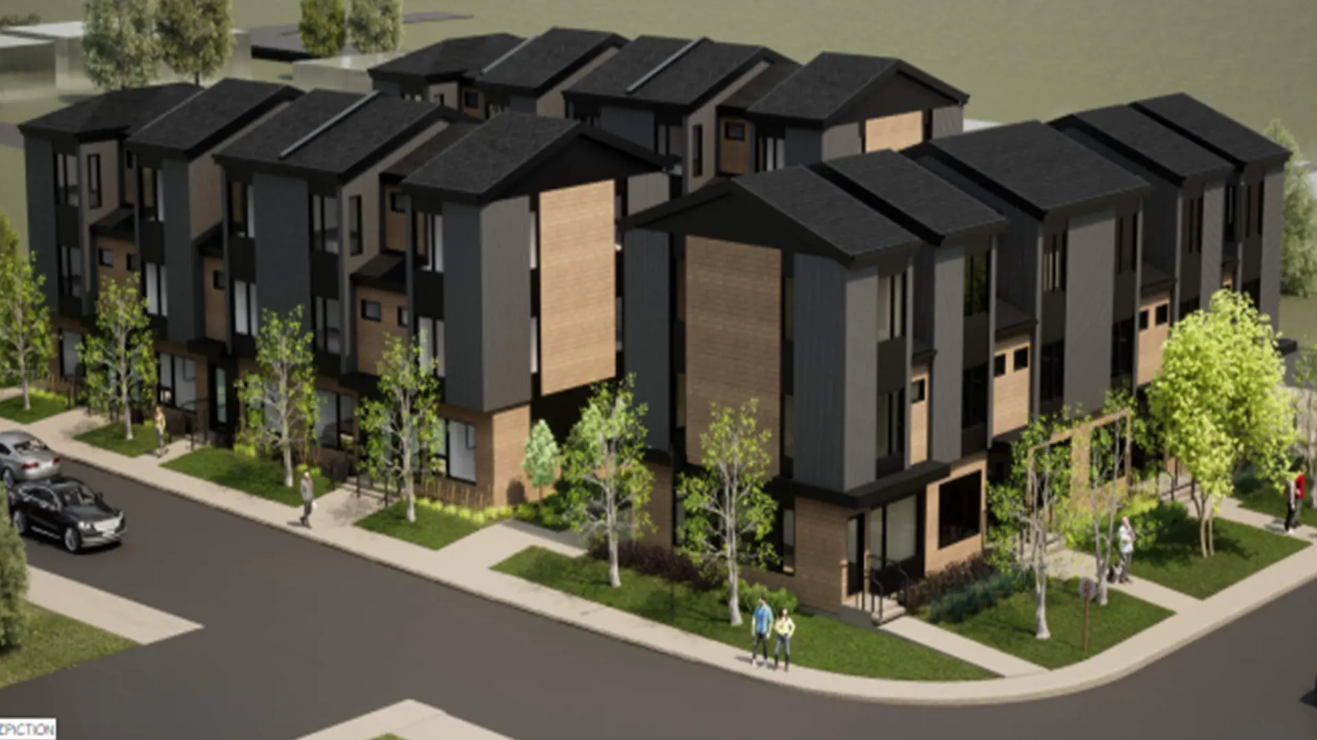 The Willows - Townhouses, Calgary. Artist’s rendering.