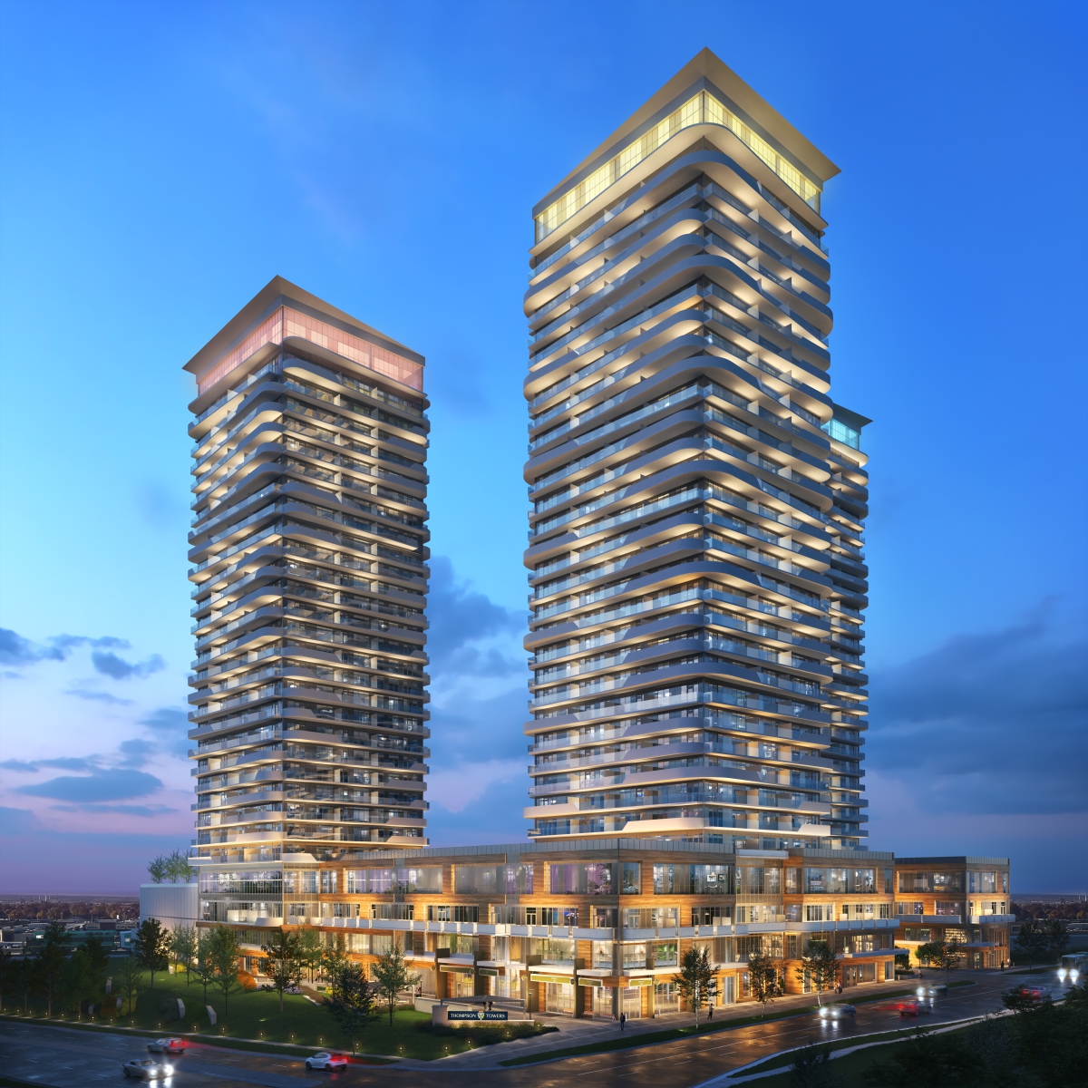 Thompson Towers – Sienna Condos, Milton. Artist’s rendering.