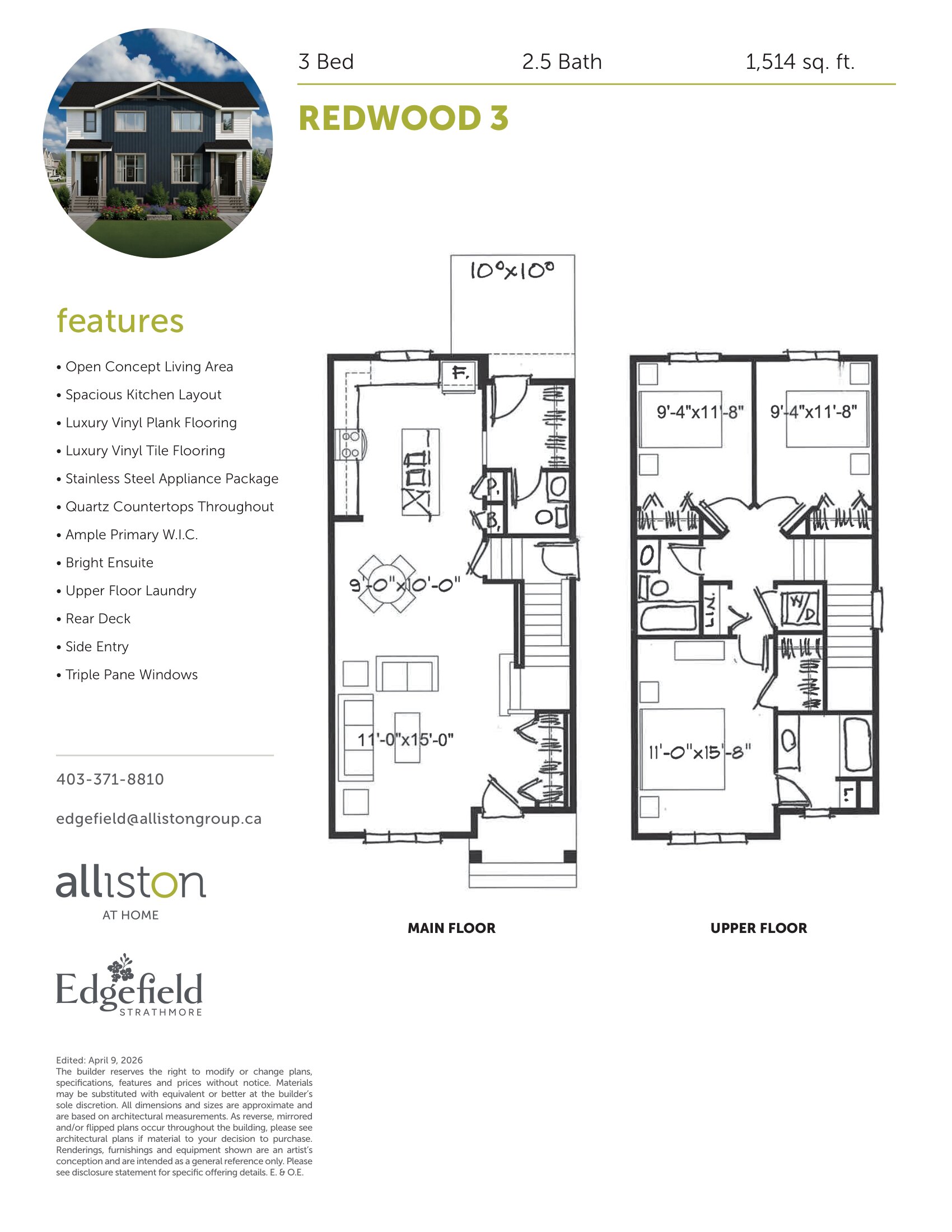 Redwood 3 plan preview