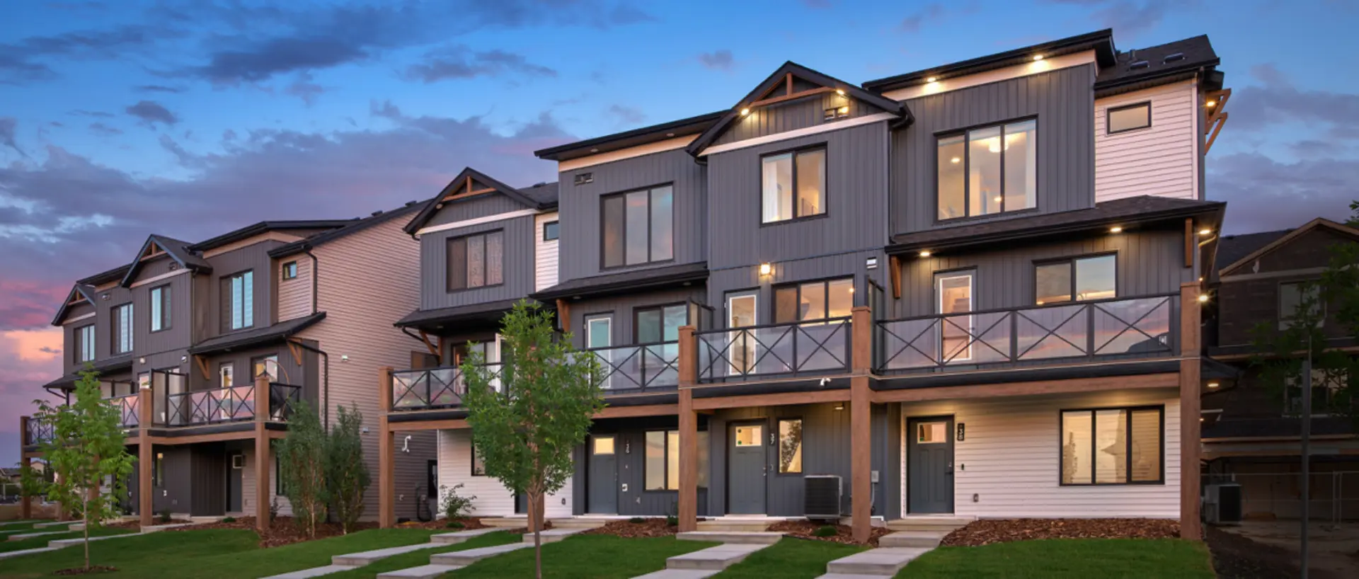 Timber Heights Townhomes, Edmonton. Artist’s rendering.
