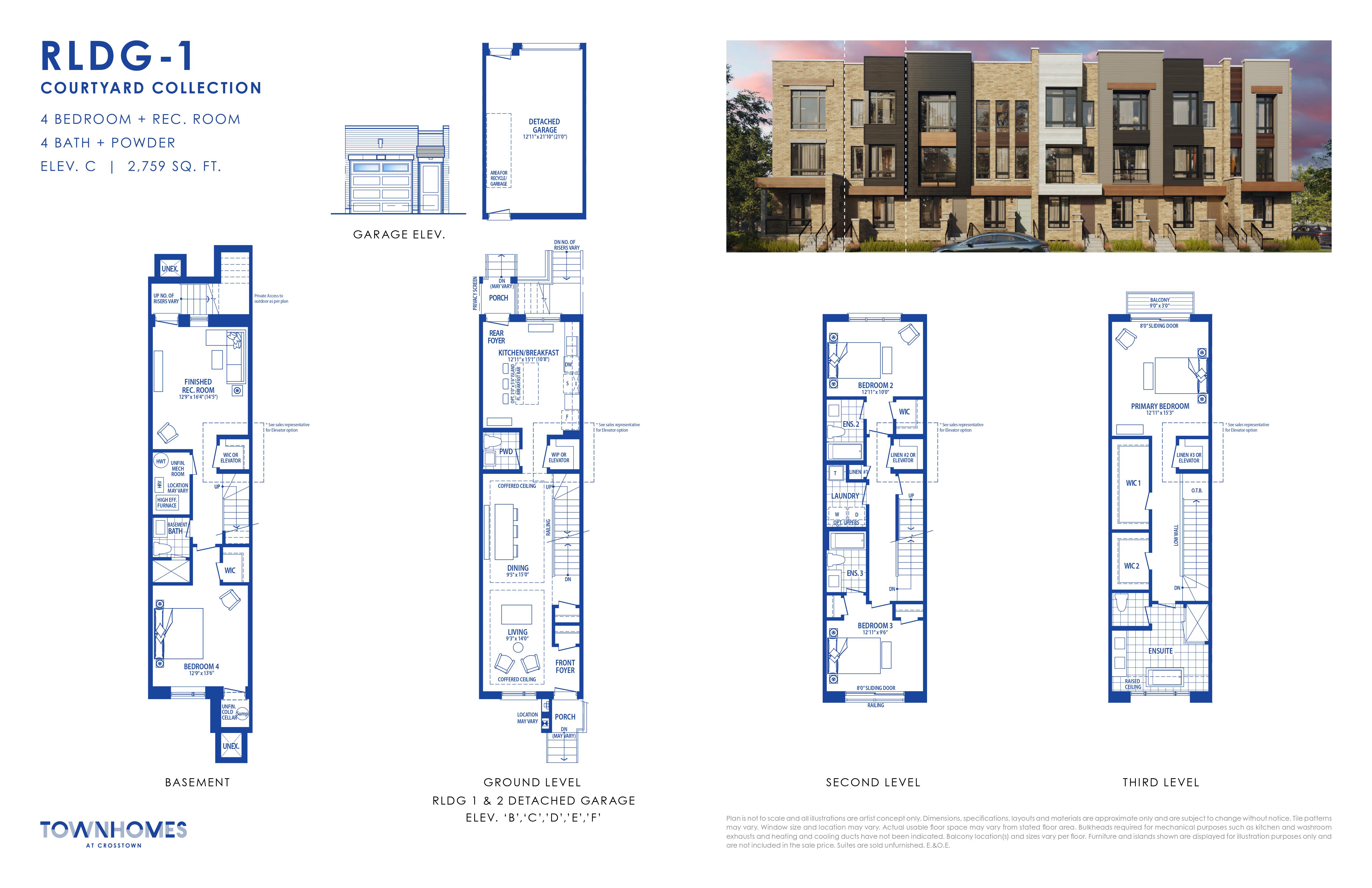 RLDG-1 Elev. C plan preview