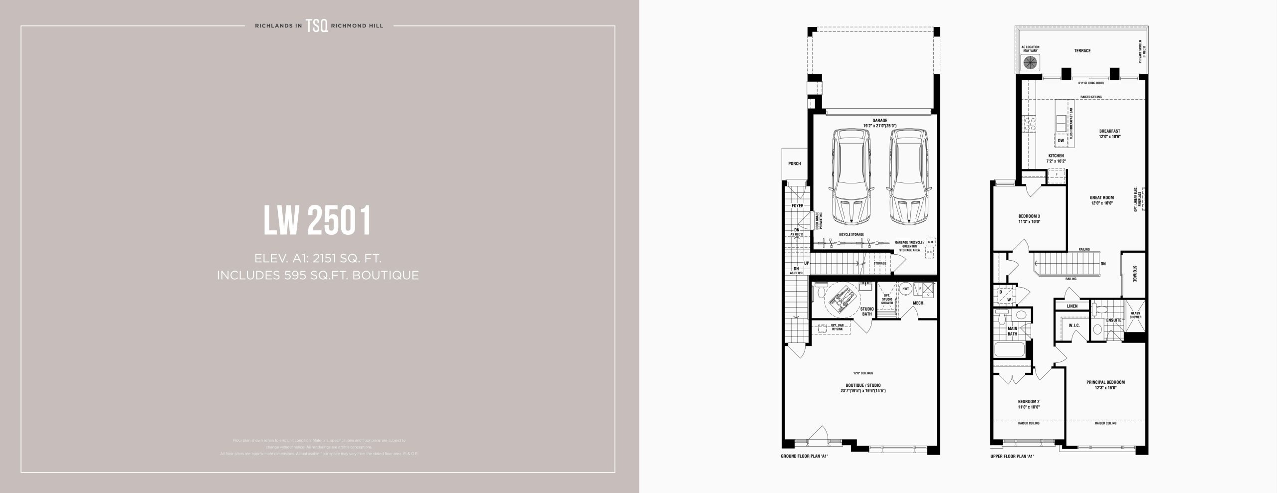 LW 2501 - Elev. A1 plan preview
