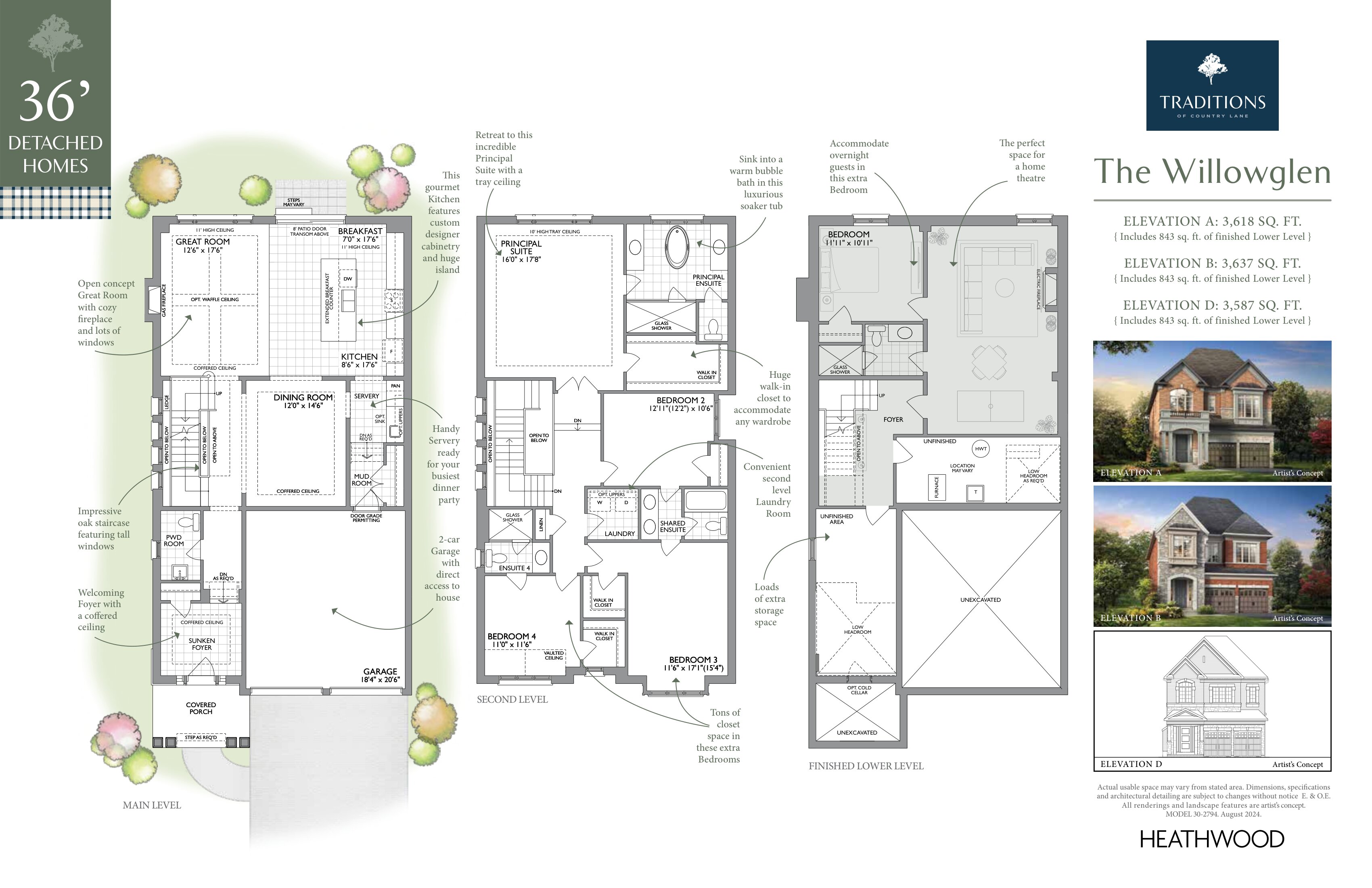 The Willowglen - Elev. B plan preview