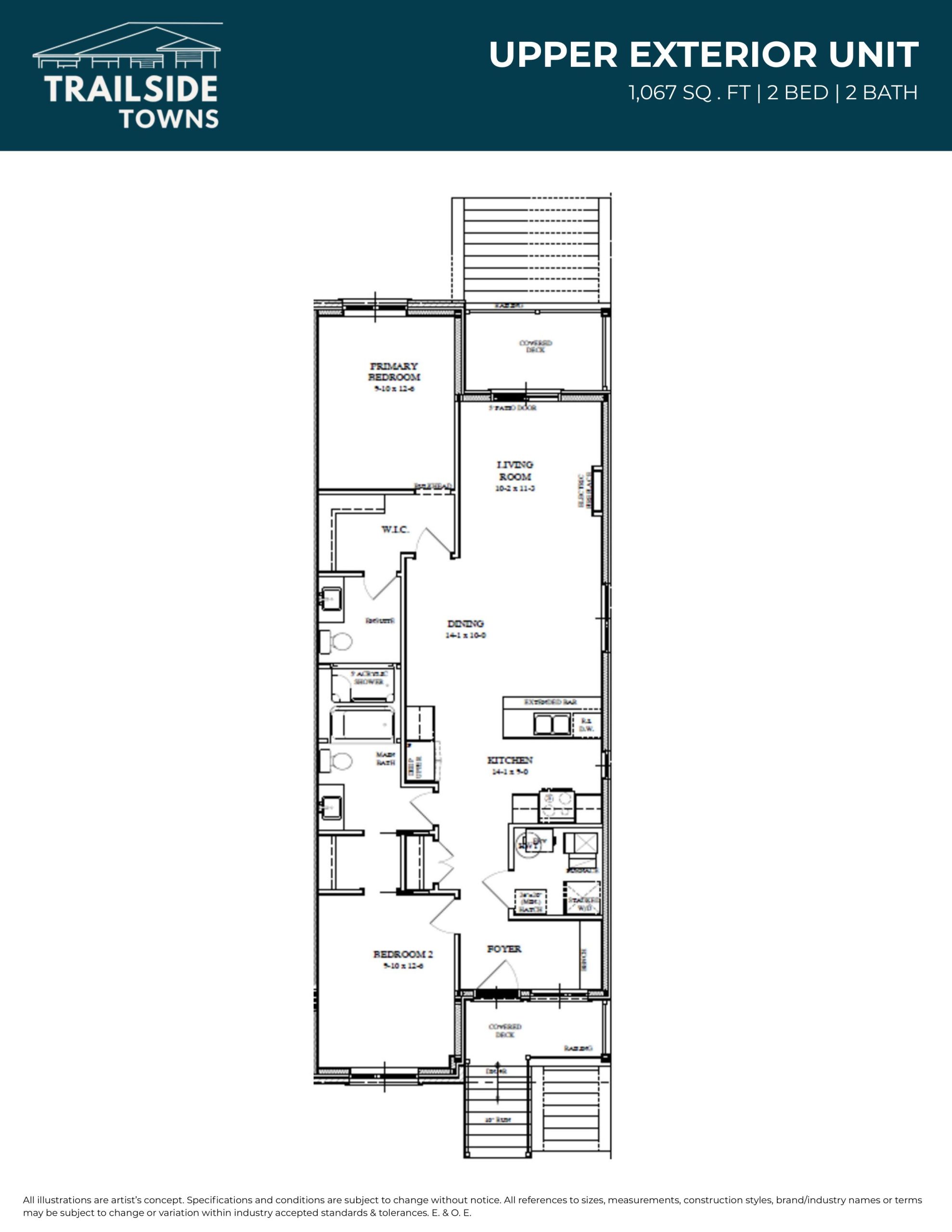 Upper Exterior Unit plan preview