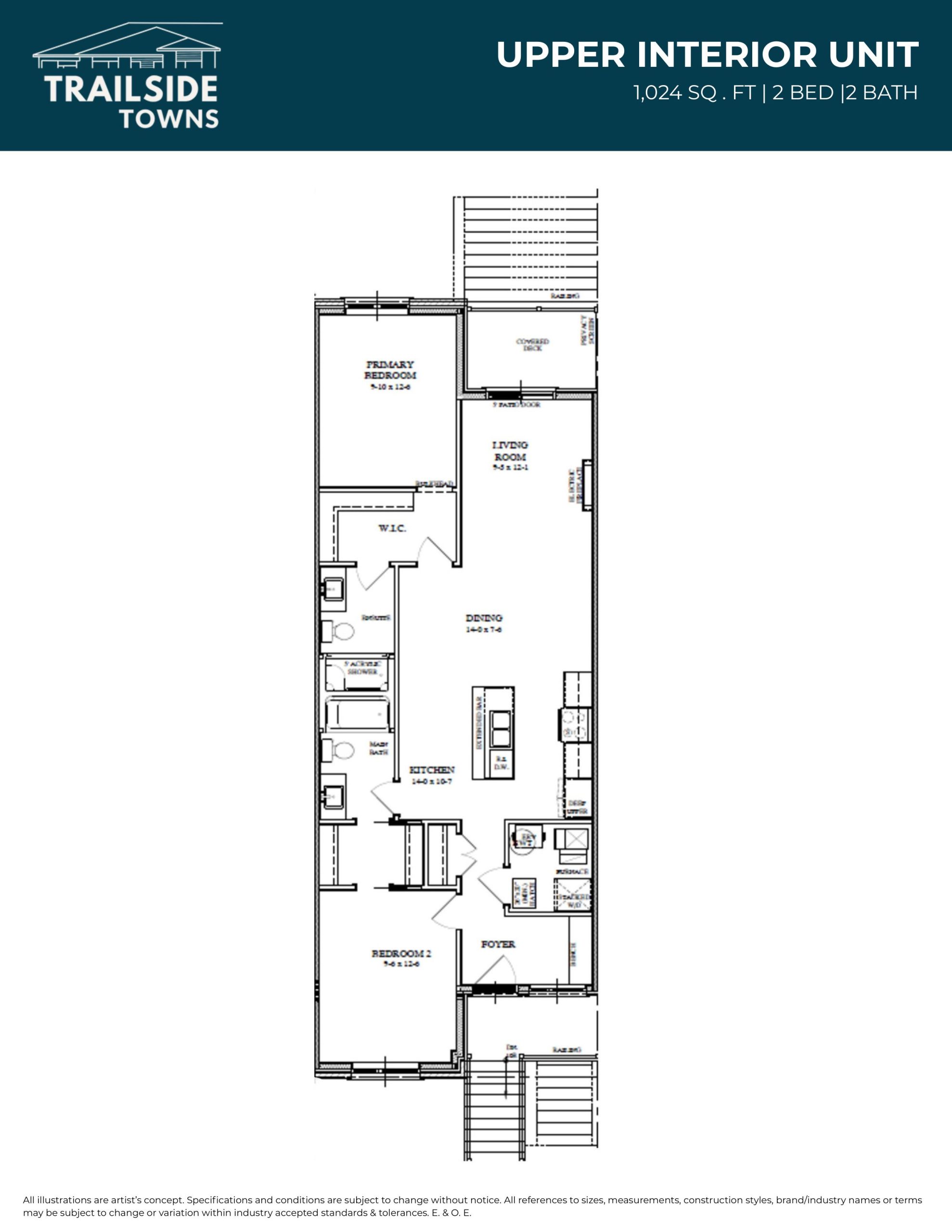 Upper Interior Unit plan preview