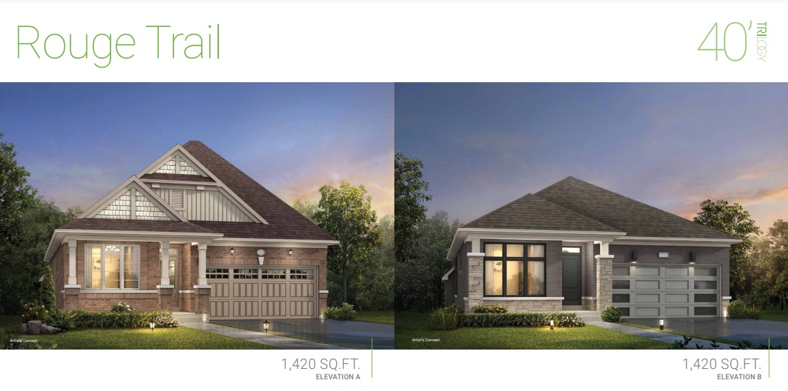 The Rouge Trail - Elev. A floor plan