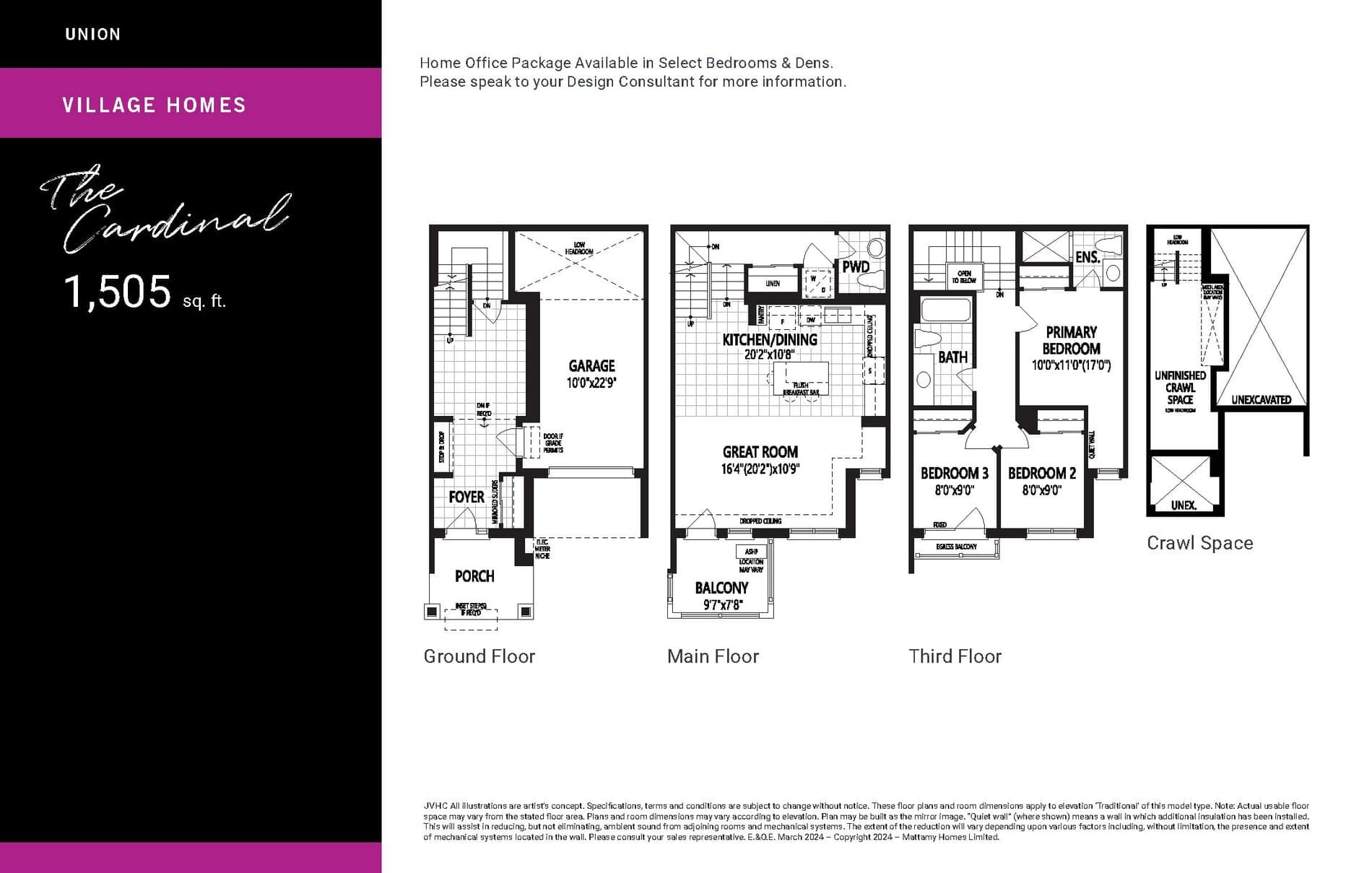 The Cardinal floor plan