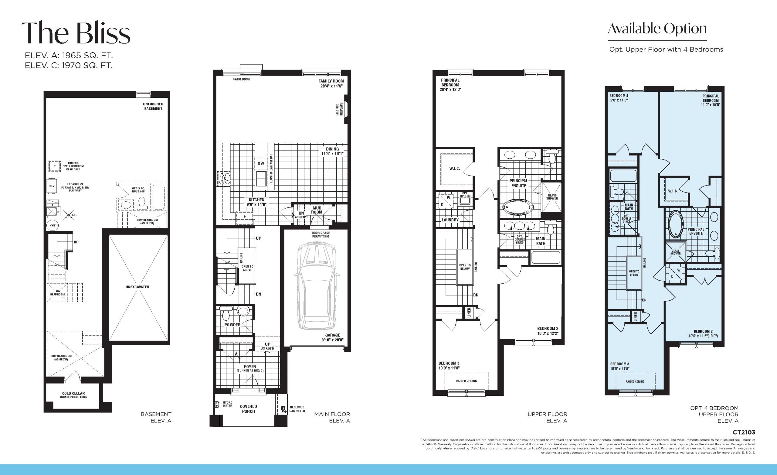 The Bliss floor plan