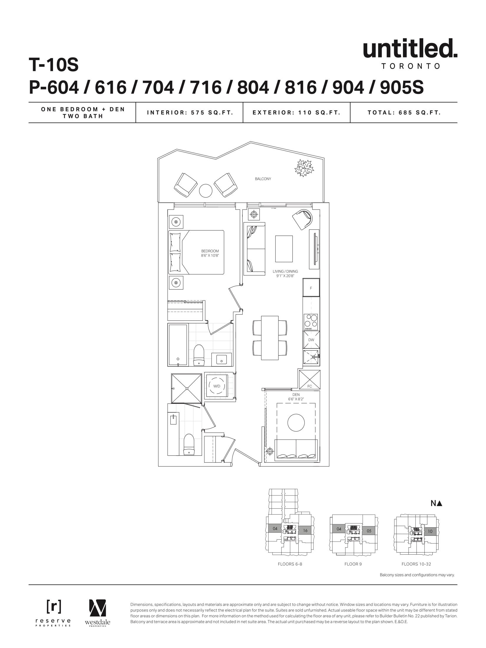 T-10S / P-604 / 616 / 704 / 716 / 804 / 816 / 904 / 905S plan preview