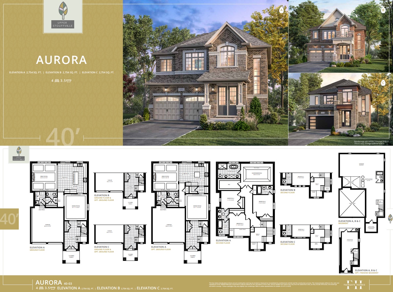 Aurora - Elev. A plan preview