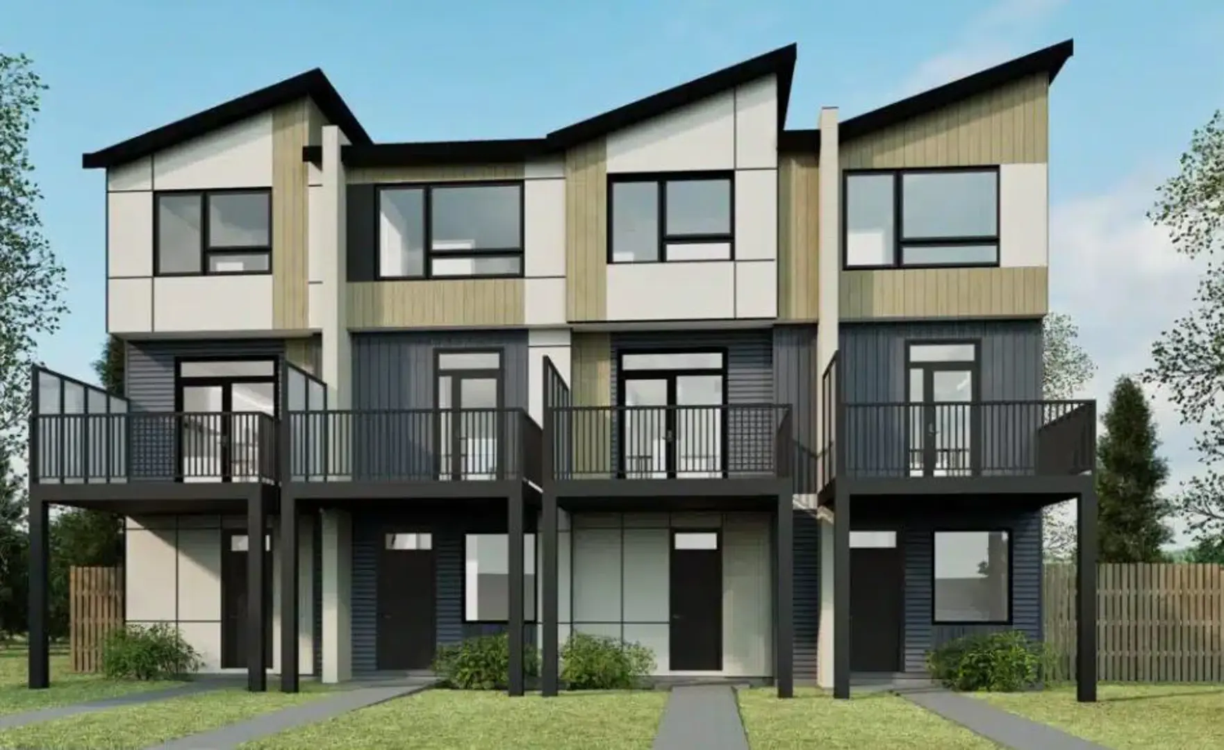 Verge at Stillwater Townhomes, Edmonton. Artist’s rendering.