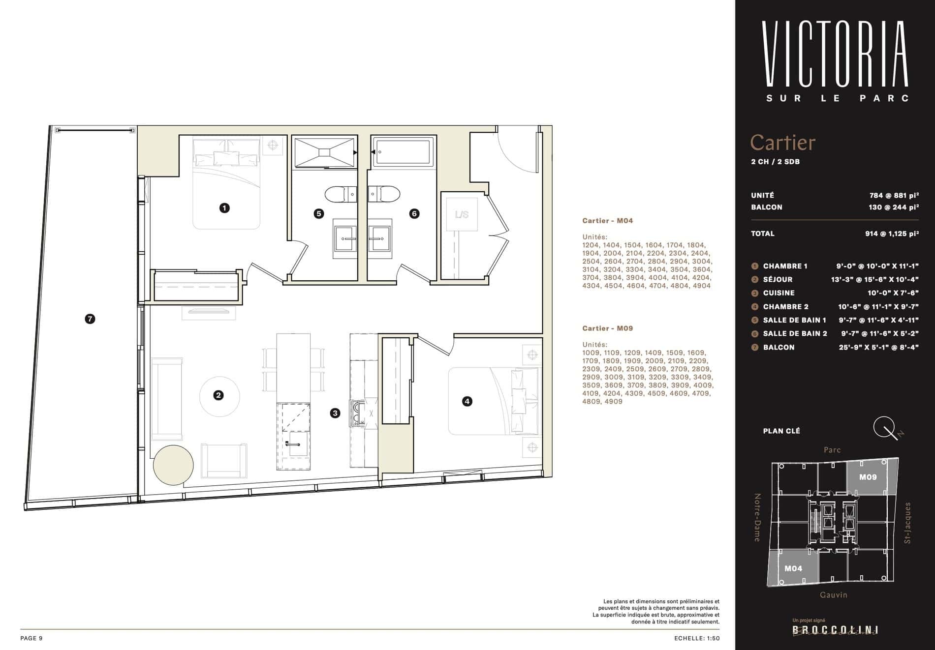 Cartier plan preview