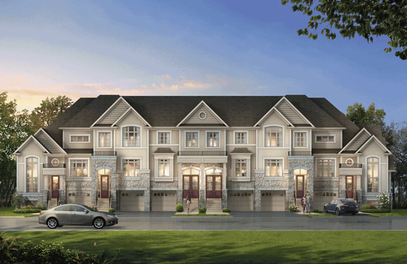 Village Green, East Gwillimbury. Artist’s rendering.