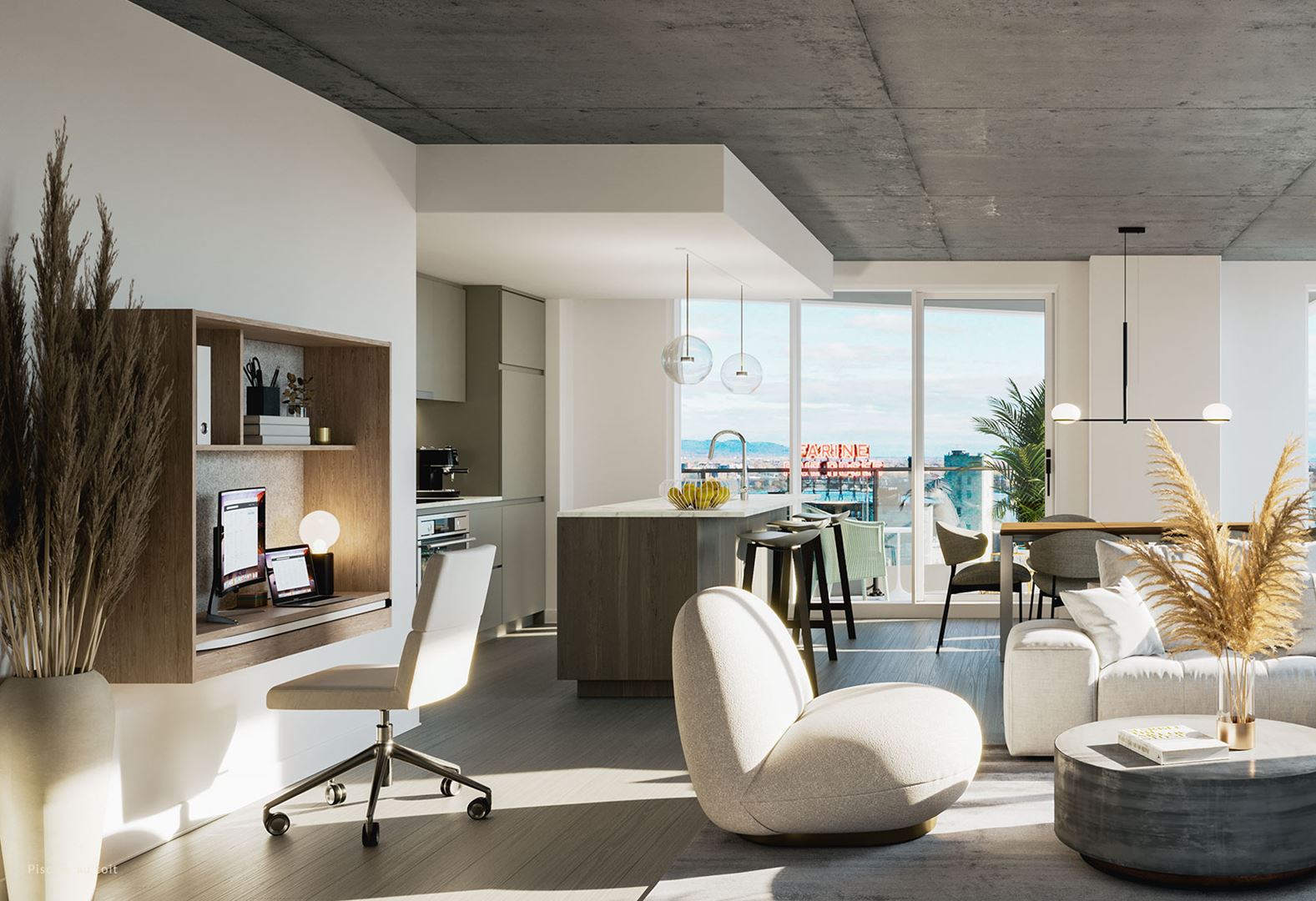 Wellington sur le Bassin Condos rendering 4