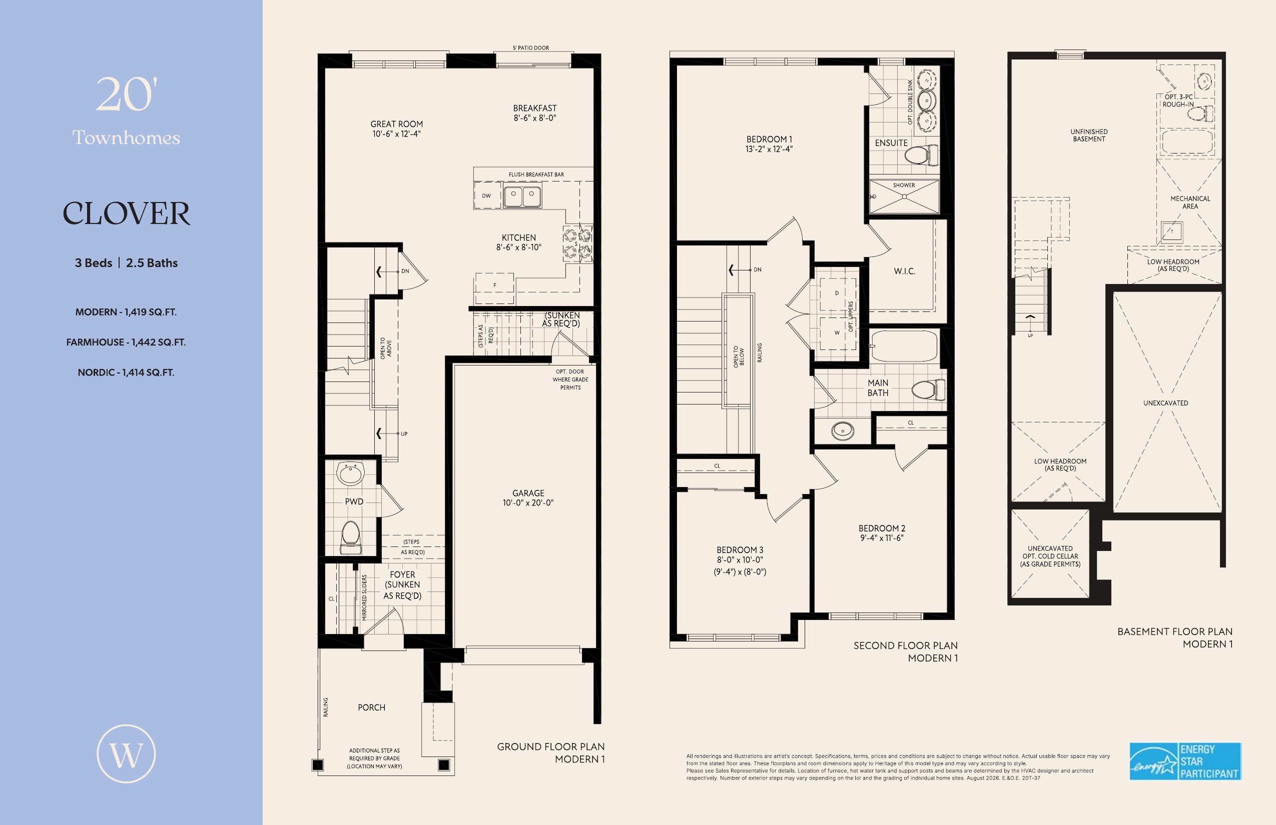 Clover (20' Towns) plan preview