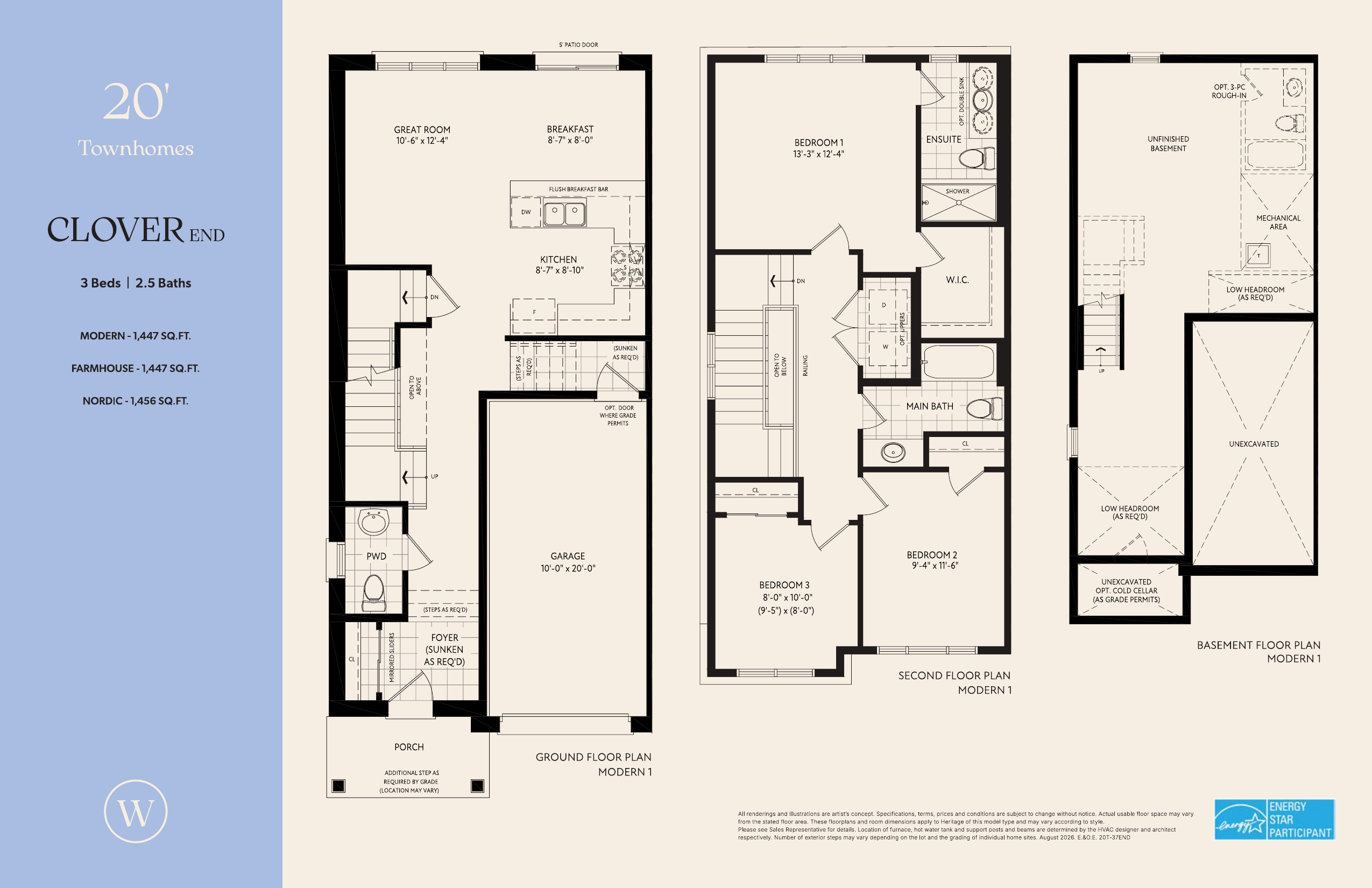 Clover End (20' Towns) plan preview