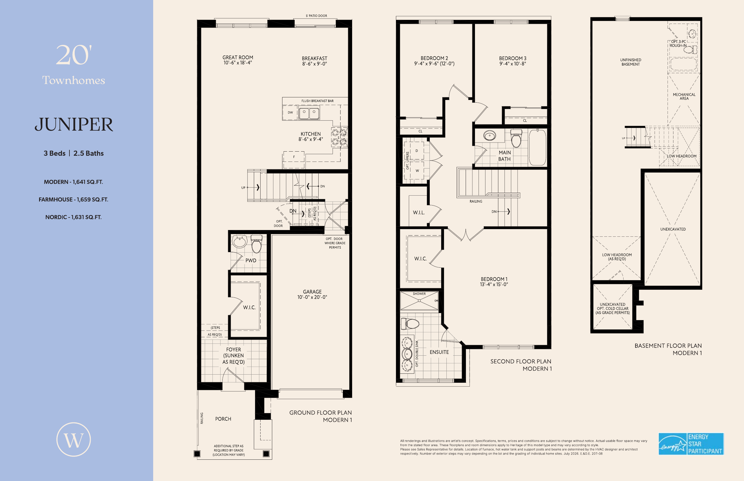 Juniper (20' Towns) plan preview