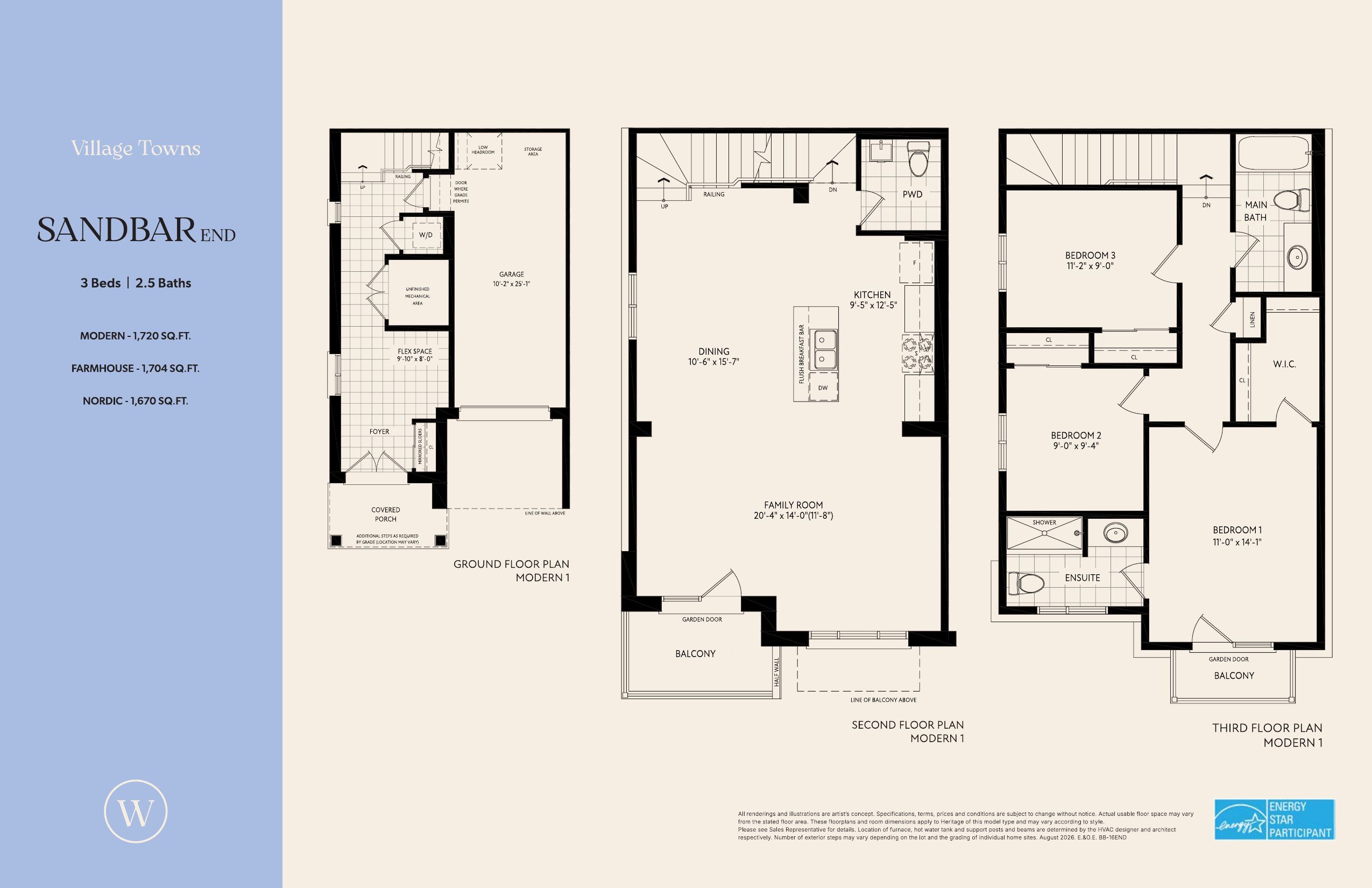 Sandbar End (Village Towns) plan preview