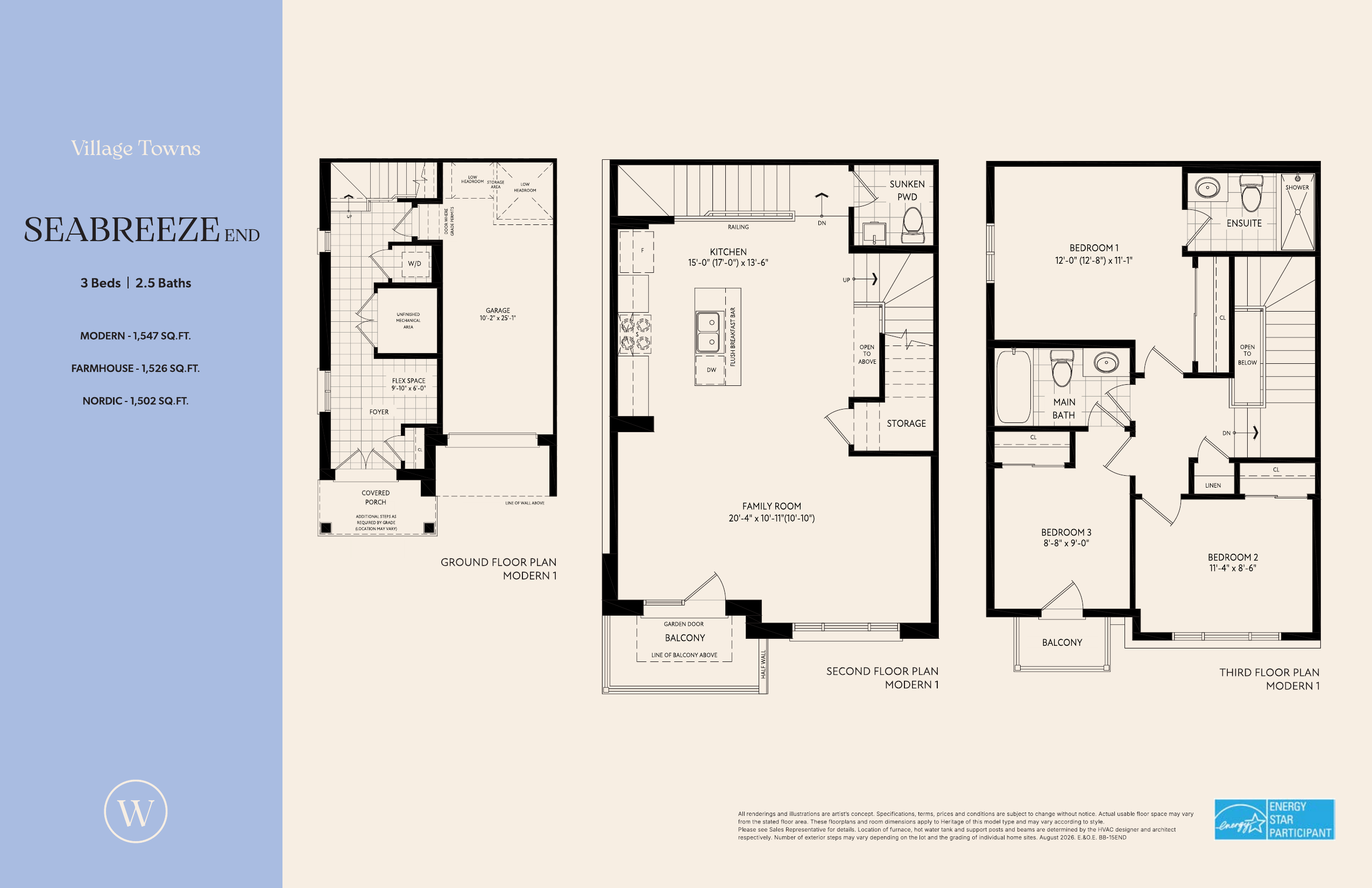 Seabreeze End (Village Towns) plan preview