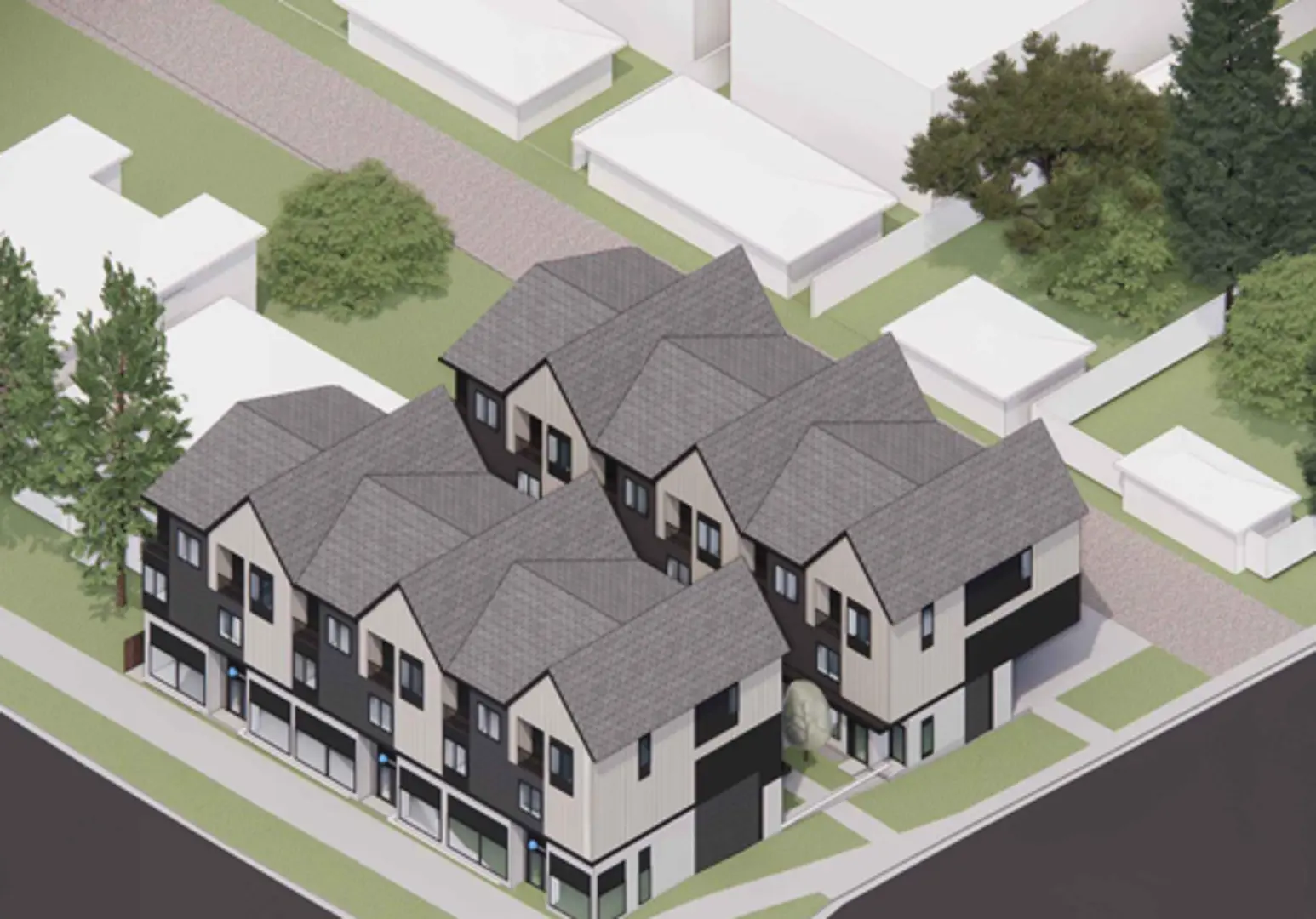 Westcrest Killarney, Calgary. Artist’s rendering.