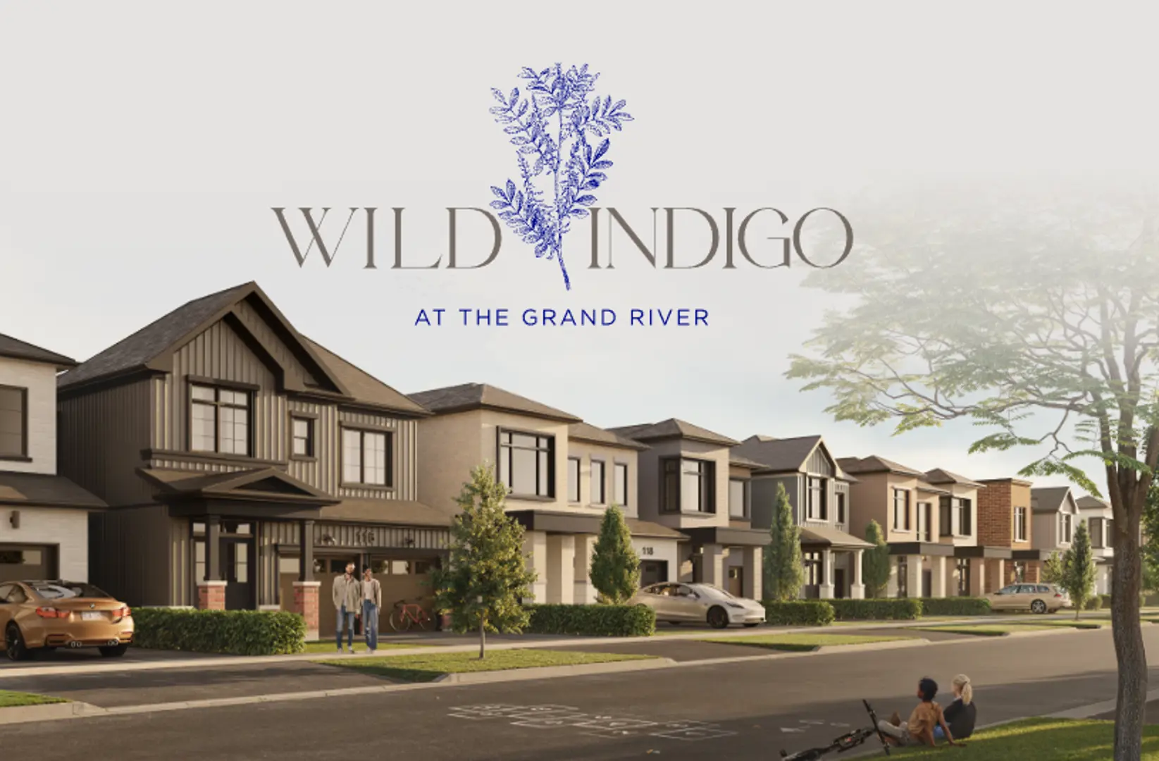 Wild Indigo at the Grand River - Single-Family Homes, Breslau. Artist’s rendering.